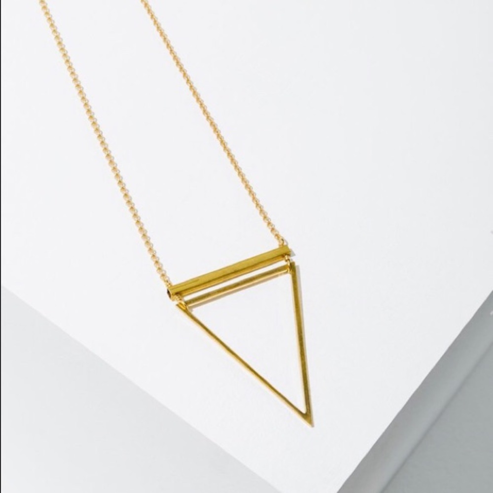 Only one left! HP! Triangle Necklace - Picture 2 of 6